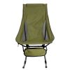 Portable Camping Rocking Chair 198LBS Weight Capacity Included Carry Bag High Back Rocker Chair For Patio Fishing Beach Lawn Travel