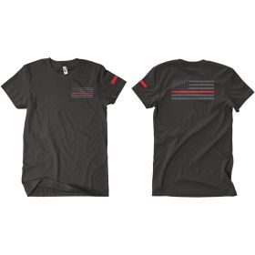 VINTAGE RED LINE MEN'S T SHIRT BLACK (Option: L)