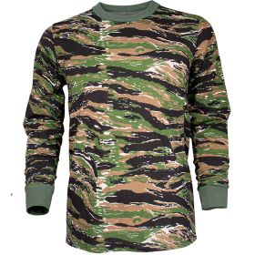 MENS LONG SLEEVE T SHIRT TIGER STRIPE (Option: )