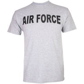 AIR FORCE T SHIRT (Option: GREY L)
