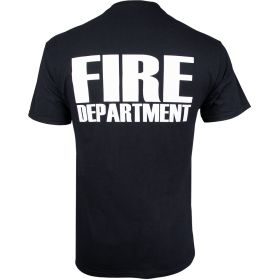 FIRE DPT SHIRT LOGO T SHIRT BLACK (Option: L)
