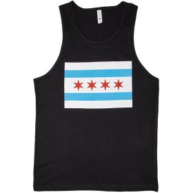 MENS T SHIRTANK T SHIRTOP BLACK (Option: CHICAGO FLAG L)