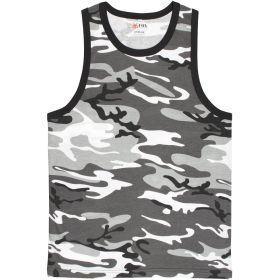 MENS TANK TOP URBAN CAMOUFLAGE (Option: L)