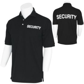 PIQUE POLO POLICE (Option: BLK 2 IMPRINTS 2XL)