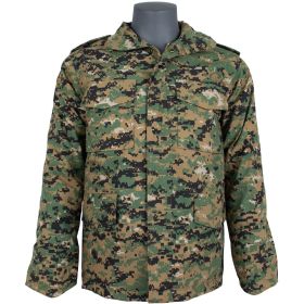 M65 FIELD JACKET W/LINER DIGITAL WOODLAND (Option: 5XL)